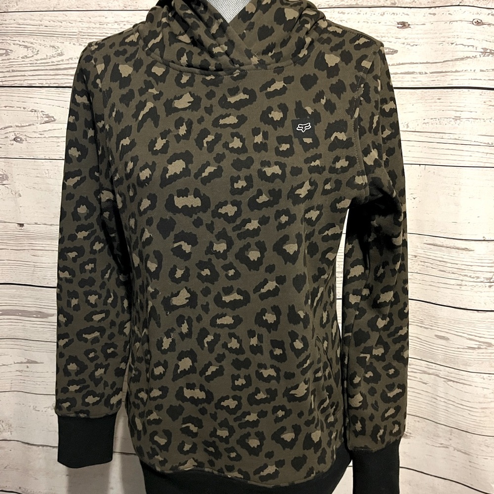 Fox cheetah print hoodie